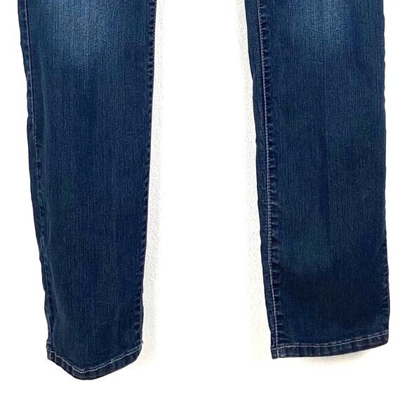 Maurices Straight Leg Jeans Lightly Distressed Detailed Stitching Large - Picture 5 of 7